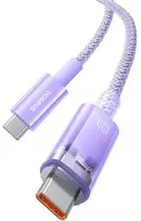 BASEUS kabelis C tipo į C tipo PD 6A 100W Explorer P10319703221-01 / CB000043 1 m violetinė