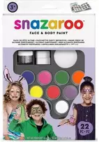 „Snazaroo“ – veido dažų rinkinys vakarėliams, 20 dalių (791009)