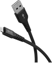 „Goobay“ | „Lightning“ USB-A itin minkštas tekstilinis laidas su metaliniais kištukais | 74504