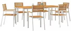Lauko baldų komplektas Sodo valgomojo komplektas 7 pcs