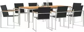 Lauko baldų komplektas Sodo valgomojo komplektas 9 pcs