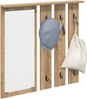 Prikabinamas paltas su lentyna artisano ąžuolo 84 x 10 x 80 cm