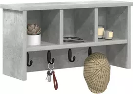 Prikabinamas paltas su lentyna Betono pilka 50 x 16 x 26 cm