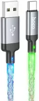 USB A į USB C laidas Hoco 3A 1 m U112 pilka