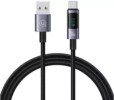 Kabelis USAMS Sufeng Series US-SJ673 66W 6A Greito įkrovimo USB-C į USB-A 1.2m tamsinti