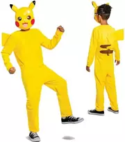 Jakks Pacific Karnavalinis kostiumas Pokemon Pikachu kostiumas geltonas kigurumi maskuotė 137-149 cm (10-12 metų)
