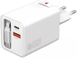 Įkroviklis jungiama į tinklą 4smarts Flex Jojo 65W GaN 2xUSB-C + USB-A balta