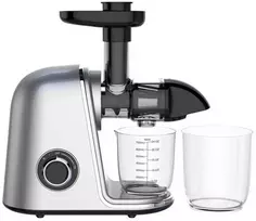 Sulčiaspaudė Lėtaeigė sulčiaspaudė vaisiams ir daržovėms, horizontali, pilka, 150 W, Klausberg, kb-7868