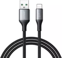 Joyroom S-A28 Flash Series 3A USB-A – Lightning laidas 1m – juodos spalvos