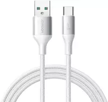 Joyroom S-A28 „Flash“ serijos 3A USB-A – USB-C kabelis, 2 m – baltos spalvos