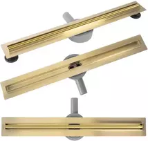Dušo latakas REA Neox Slim Pro, Gold, 100 cm