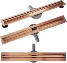 Dušo latakas REA Neox Slim Pro, Brushed Copper, 90 cm