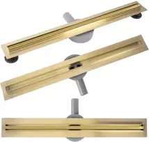 Dušo latakas REA Neox Slim Pro, Gold, 70 cm
