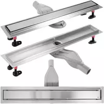 Dušo latakas REA Neox Superflow, Brushed Steel, 80 cm