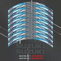 SUZUKI GSX-S1000 motociklo ratlankių lipdukų rinkinys