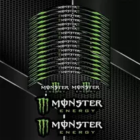 Monster Energy motociklo ratų lipdukų rinkinys