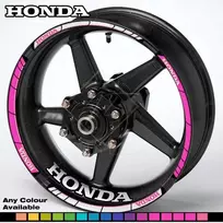 HONDA ratai – sportinių motociklų ratlankių lipdukai su stilingu akcentu