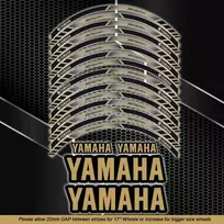 Motociklų YAMAHA ratlankių juostelės – sportinis dekoravimo sprendimas
