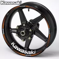 KAWASAKI ratlankių lipdukai sportiniams motociklams – ryškus sportinis stilius