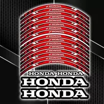 HONDA ratlankių lipdukai sportiniams motociklams – premium kokybė