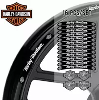 Harley-Davidson ratlankių lipdukų rinkinys