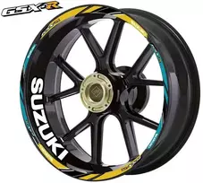 Suzuki ratlankių lipdukai sportiniams motociklams ratų lipdukų rinkinys