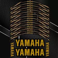 YAMAHA moto ratlankių lipdukai – premium sporto išvaizda