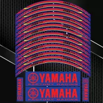 YAMAHA ratlankių lipdukai sportiniams motociklams – ryškus dizainas
