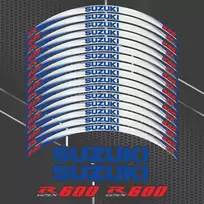 SUZUKI GSX-R600 motociklo ratlankių lipdukų rinkinys
