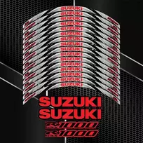 SUZUKI GSX-R1000 motociklo ratlankių lipdukų rinkinys