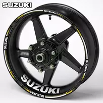 Suzuki sportinių motociklų ratlankių lipdukai – pilnas ratų lipdukų rinkinys