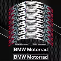 BMW Performance Motorrad M Sport ratlankių lipdukų rinkinys