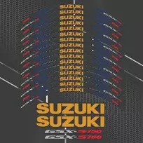 SUZUKI GSX-S750 motociklo ratlankių lipdukų rinkinys
