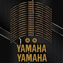 Sportinių YAMAHA motociklų ratlankių lipdukai – kokybiškas rinkinys