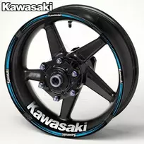 KAWASAKI motociklų ratlankių juostos – ryškūs ir matomi lipdukai sportui