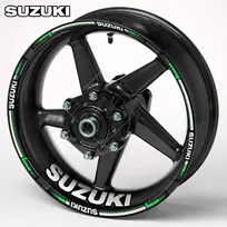 Suzuki ratų lipdukai motociklams – ryškus sportinis ratlankių komplektas