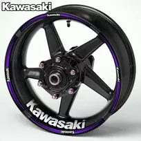 KAWASAKI moto ratlankių lipdukai – kokybiškas sportinių ratų dekoras