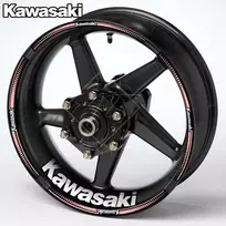 KAWASAKI ratų lipdukai – premium ratlankių dekoravimo rinkinys