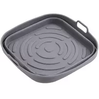 Adler AD 6735 silikoninis oro gruzdintuvės padėklas | Kvadratinis | 19,7 cm | Daugkartinio naudojimo | Maistinio silikono, be BPA