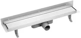 Dušo latakas Laveo Basso 2in1, 60 cm, Inox (montuojamas prie sienos)