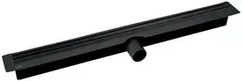 Dušo latakas Laveo Slim, 60 cm, Juodas