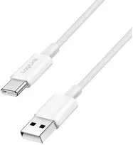 LogiLink USB-A - USB-C 1,5 m nailono pintas, baltas