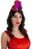 Lankelis su skrybėlaite raudonas
