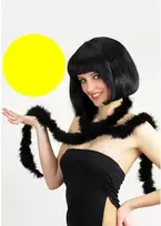 Marabou plunksnos 180cm geltonos