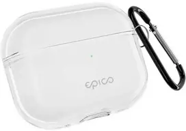 Epico permatomas dėklas su Carabiner AirPods Pro 3 - Baltas permatomas