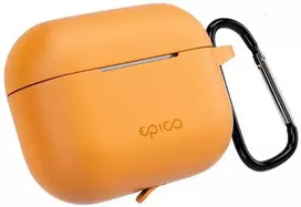 Epico silicone dėklas su carabiner | AirPods Pro 3 | oranžinis | safety carabiner