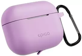 Epico silicone dėklas su carabiner | AirPods Pro 3 | violetinė | safety carabiner