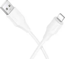 Silikoninis laidas USB C į Lightning Hoco 27W 1 m X124 baltas