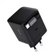 Įkroviklis Trust Maxo 65W juodas USB-C 67 cm ištraukiamas laidas 8713439258059 25805 (8713439258059)