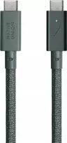 Native Union Belt Cable Pro 240W - kabelis USB-C - USB-C, 2,4 m (žalias)